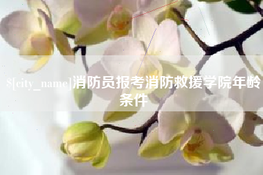 克孜勒苏柯尔克孜消防员报考消防救援学院年龄条件