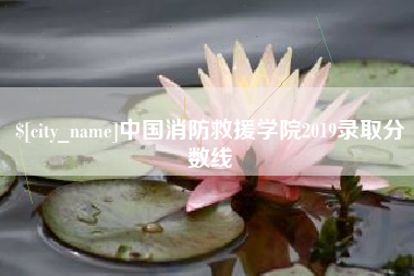 克孜勒苏柯尔克孜中国消防救援学院2019录取分数线