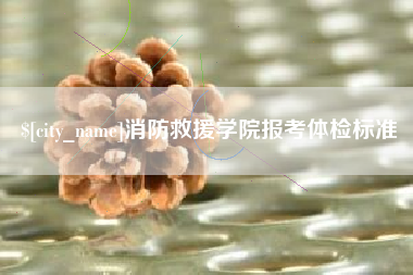 克孜勒苏柯尔克孜消防救援学院报考体检标准