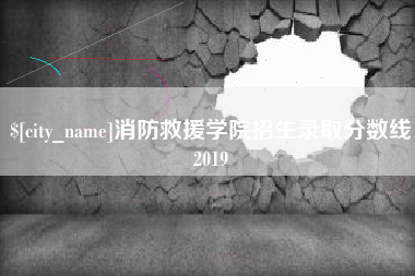 克孜勒苏柯尔克孜消防救援学院招生录取分数线2019