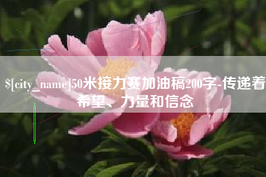 克孜勒苏柯尔克孜50米接力赛加油稿200字-传递着希望、力量和信念