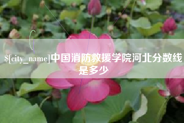 克孜勒苏柯尔克孜中国消防救援学院河北分数线是多少