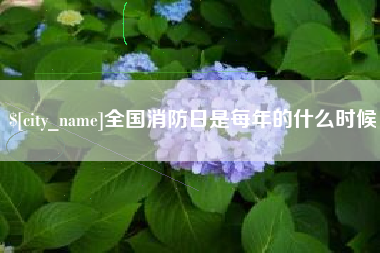 克孜勒苏柯尔克孜全国消防日是每年的什么时候