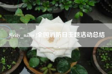克孜勒苏柯尔克孜全国消防日主题活动总结