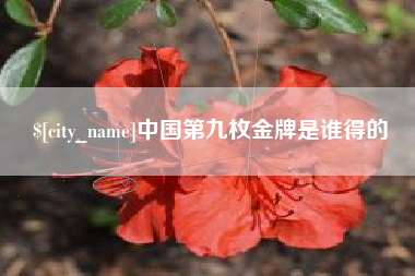 克孜勒苏柯尔克孜中国第九枚金牌是谁得的
