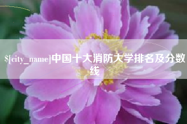克孜勒苏柯尔克孜中国十大消防大学排名及分数线