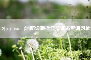 克孜勒苏柯尔克孜消防设施操作员证书查询网址