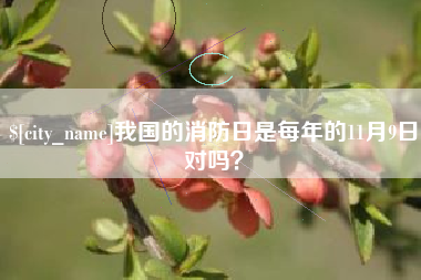 克孜勒苏柯尔克孜我国的消防日是每年的11月9日对吗？