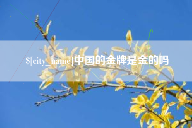克孜勒苏柯尔克孜中国的金牌是金的吗
