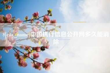克孜勒苏柯尔克孜中国执行信息公开网多久能消除