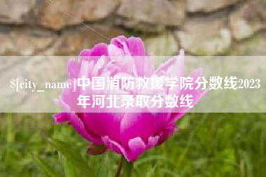 克孜勒苏柯尔克孜中国消防救援学院分数线2023年河北录取分数线