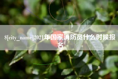 克孜勒苏柯尔克孜2021年国家消防员什么时候报名