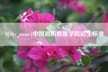 克孜勒苏柯尔克孜中国消防救援学院招生标准