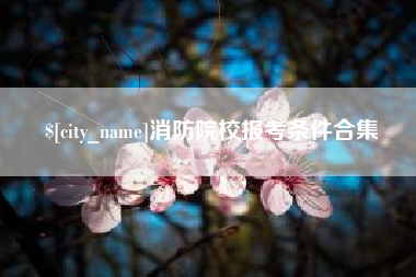 克孜勒苏柯尔克孜消防院校报考条件合集